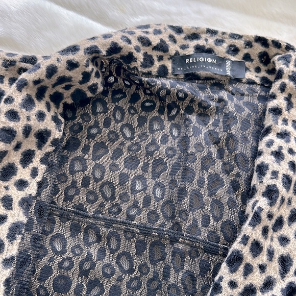 Religion Leopard Cardigan - Picture 5 of 7